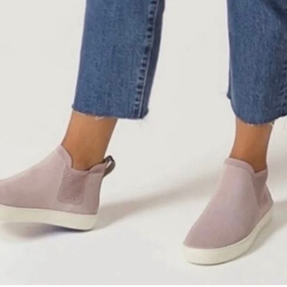 ROTHY'S Women's Size 6.5 Chelsea Boot Shoes Lilac Gray Slip On High Top Sneaker - Picture 13 of 14